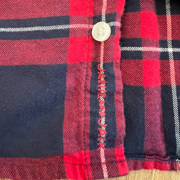 Janie and Jack Brushed Twill Plaid Shirt Size 5 - Picture 3 of 5